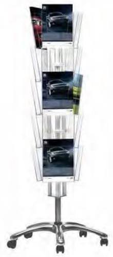 mobile brochure rack